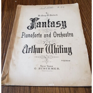 Fantasy for Piano and Orchestra Op.11 Arthur Battelle Whiting